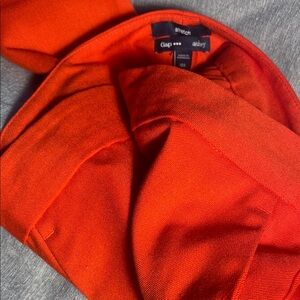 GAP Women's Cropped Pants - Vibrant Orange